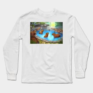 capybara playing Long Sleeve T-Shirt